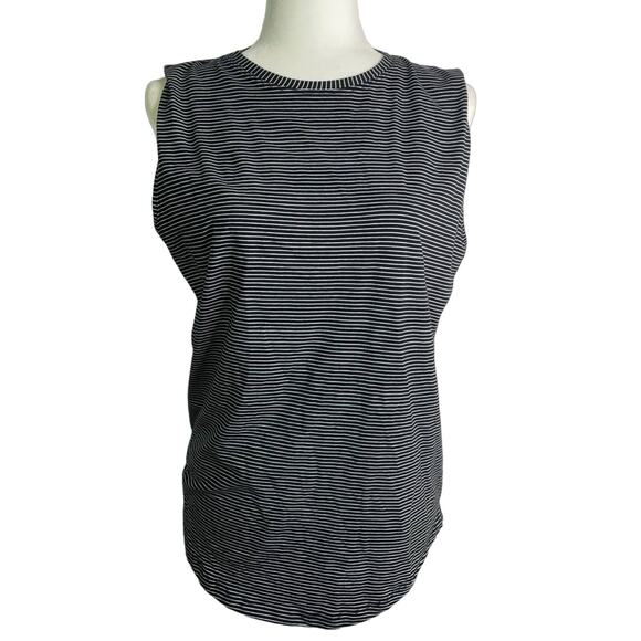 lululemon athletica Tops - Lululemon Striped Tank Top Black & White
